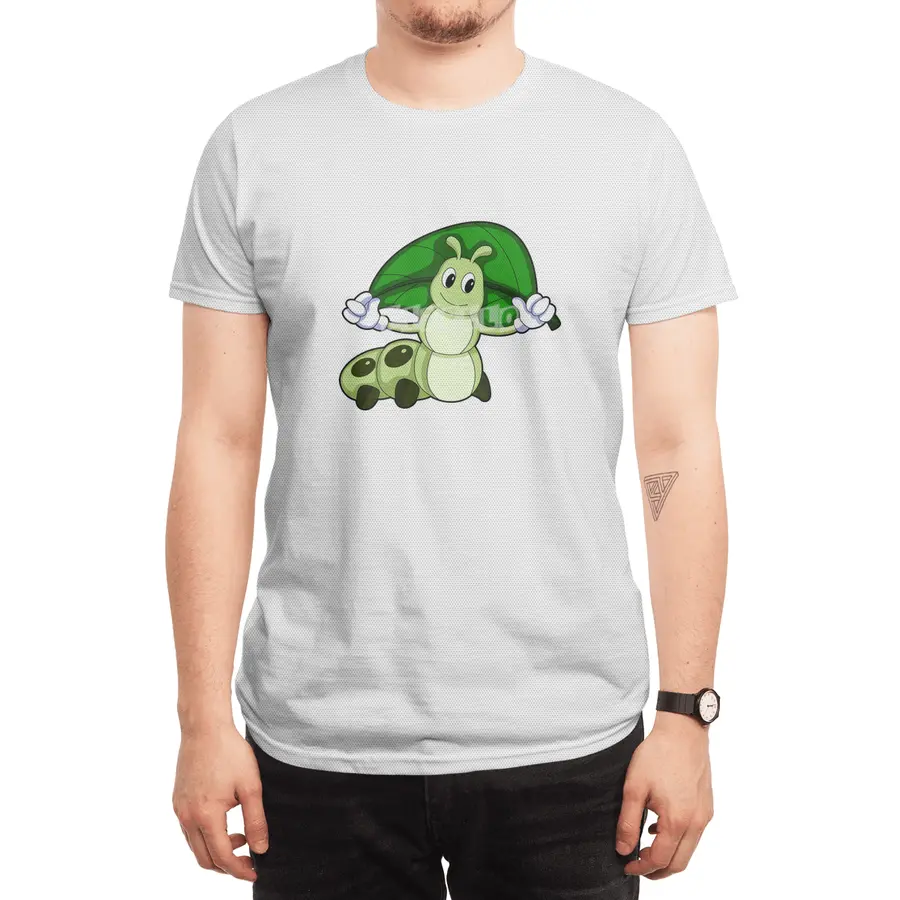 Caterpillar with Leaf Spor T-Shirt