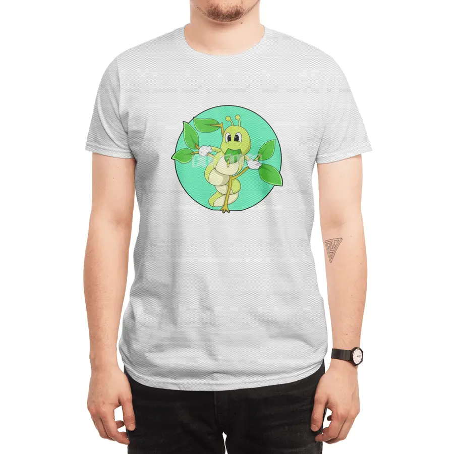 Caterpillar with Leaf Spor T-Shirt