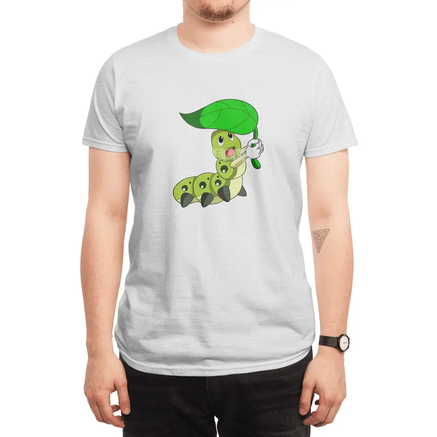 Caterpillar with Leaf Spor T-Shirt