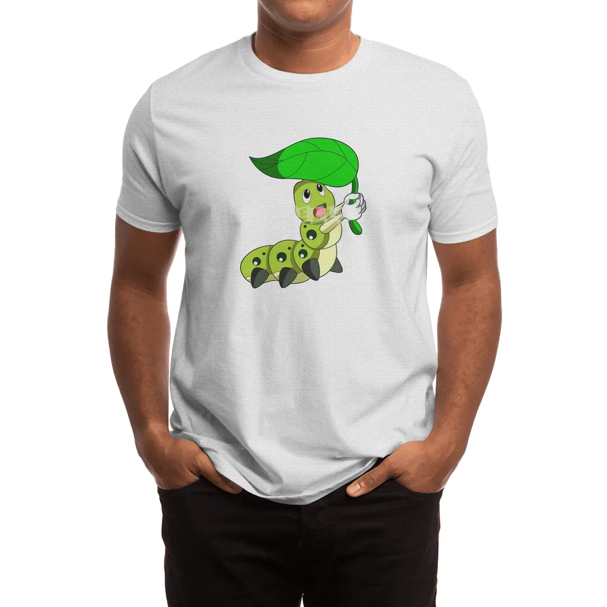 Caterpillar with Leaf Spor T-Shirt