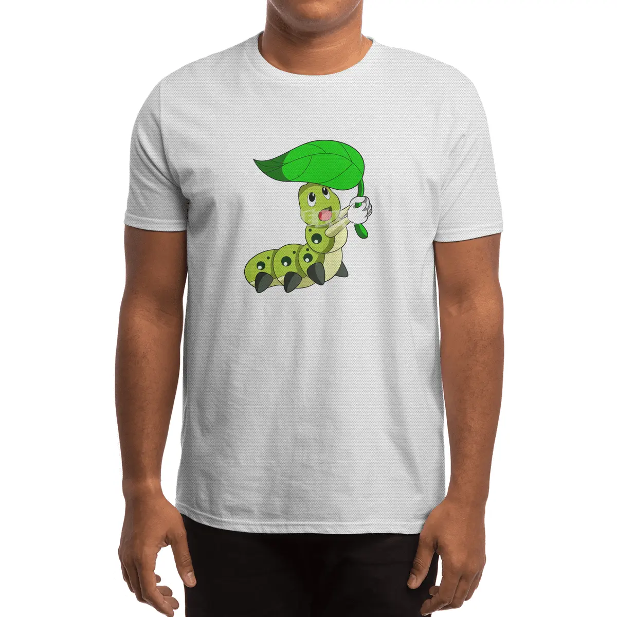 Caterpillar with Leaf Spor T-Shirt