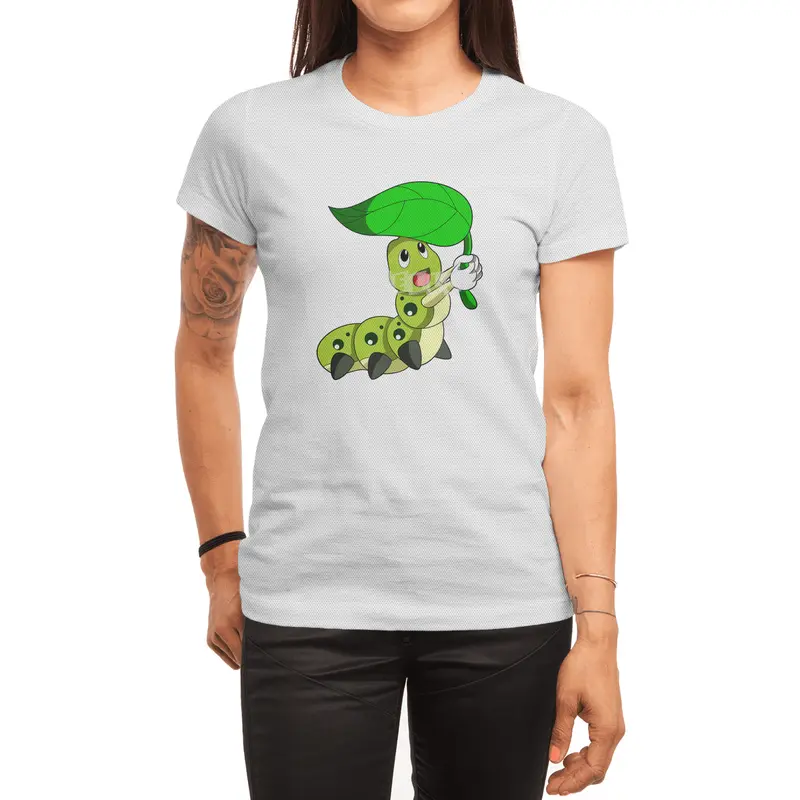 Caterpillar with Leaf Spor T-Shirt