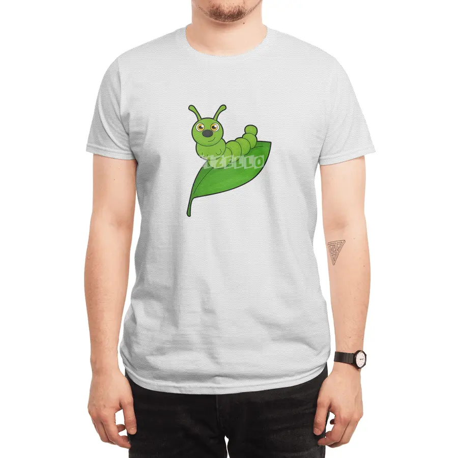 Caterpillar with Leaf Spor T-Shirt