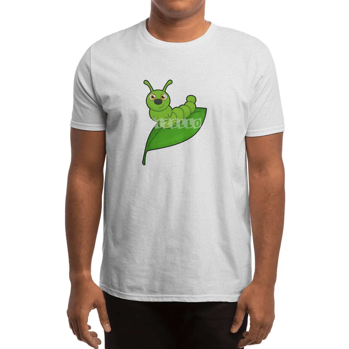Caterpillar with Leaf Spor T-Shirt