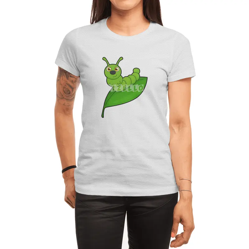 Caterpillar with Leaf Spor T-Shirt