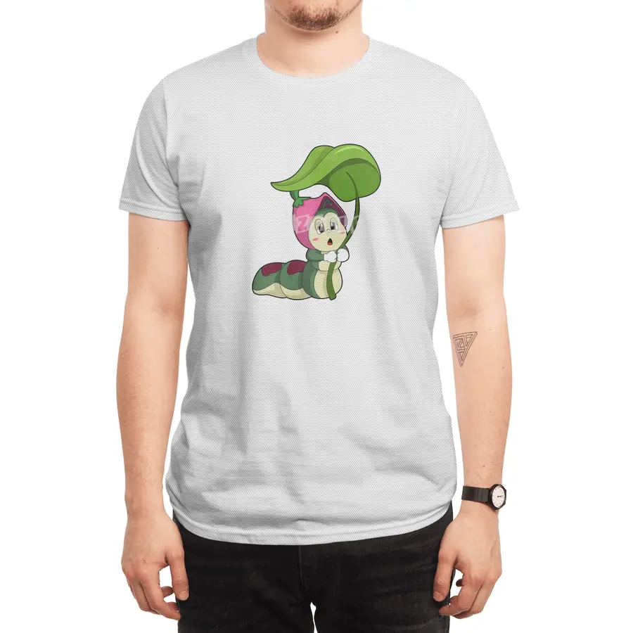 Caterpillar with Leaf Spor T-Shirt