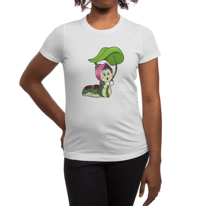 Caterpillar with Leaf Spor T-Shirt