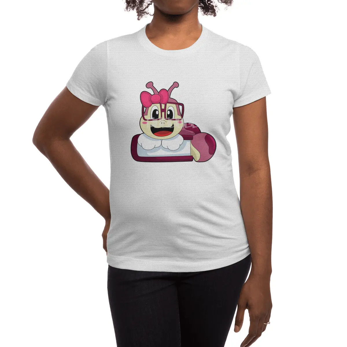 Caterpillar with Ribbon Spor T-Shirt
