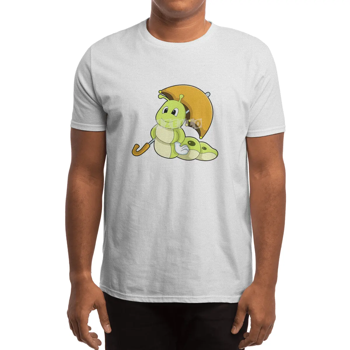 Caterpillar with Umbrella Spor T-Shirt