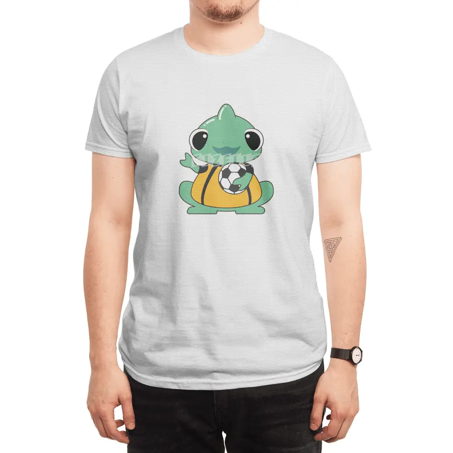 Chameleon as Goalkeeper with Soccer ball Spor T-Shirt