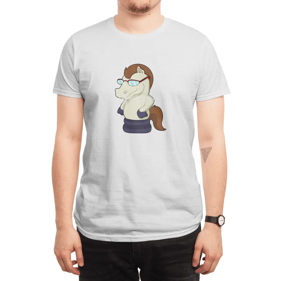 Chess piece Knight as Horse with Sunglasses Spor T-Shirt