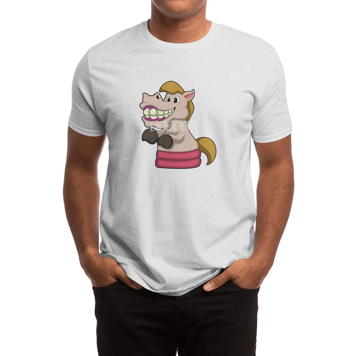 Chess piece Knight at Chess Spor T-Shirt