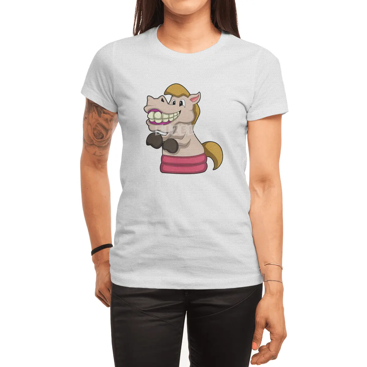 Chess piece Knight at Chess Spor T-Shirt