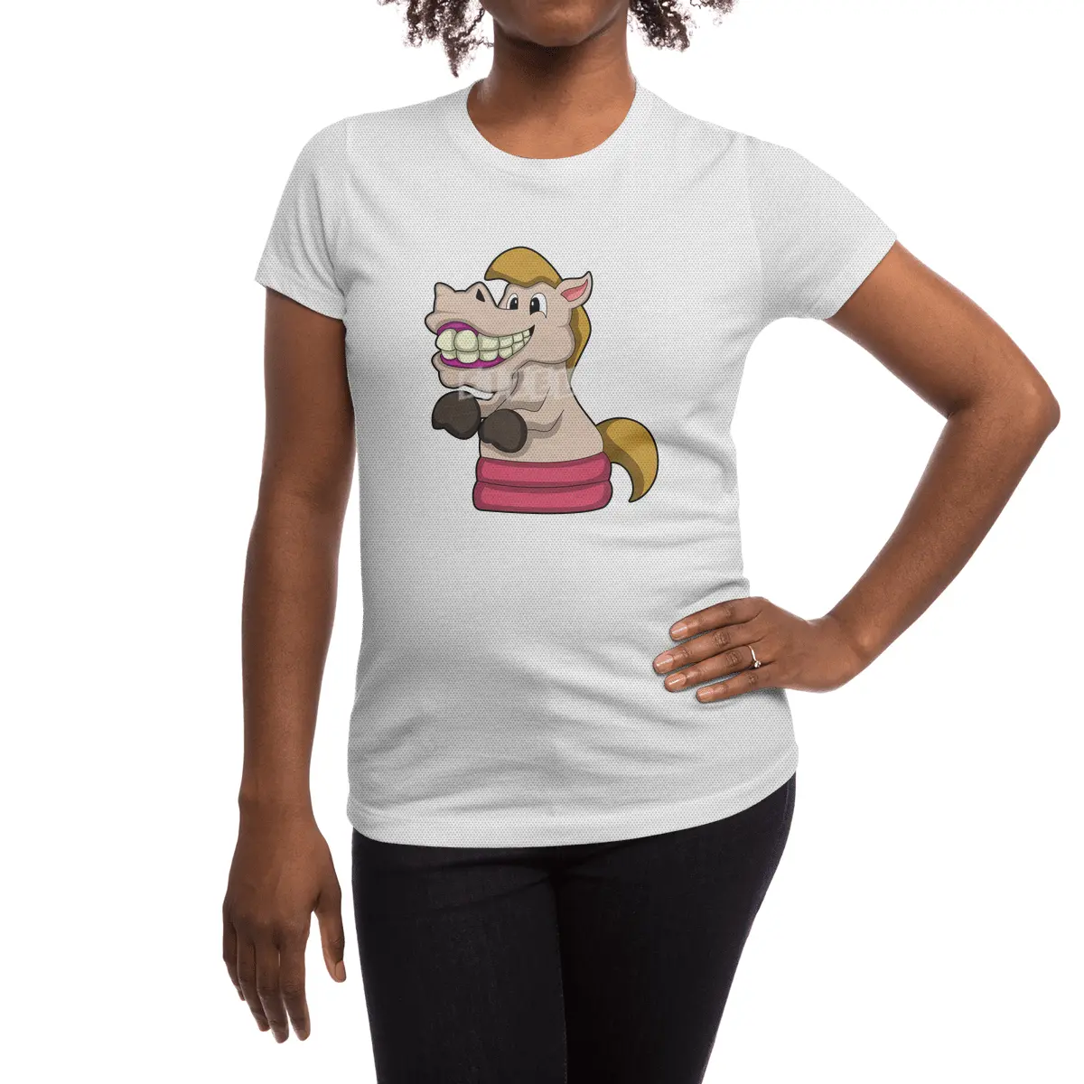 Chess piece Knight at Chess Spor T-Shirt
