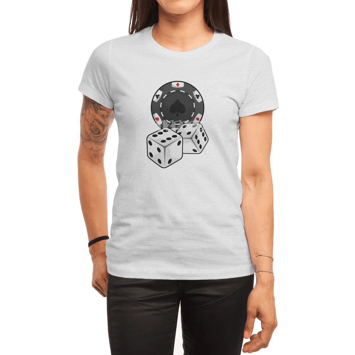 Chip & Dice for Poker Spor T-Shirt