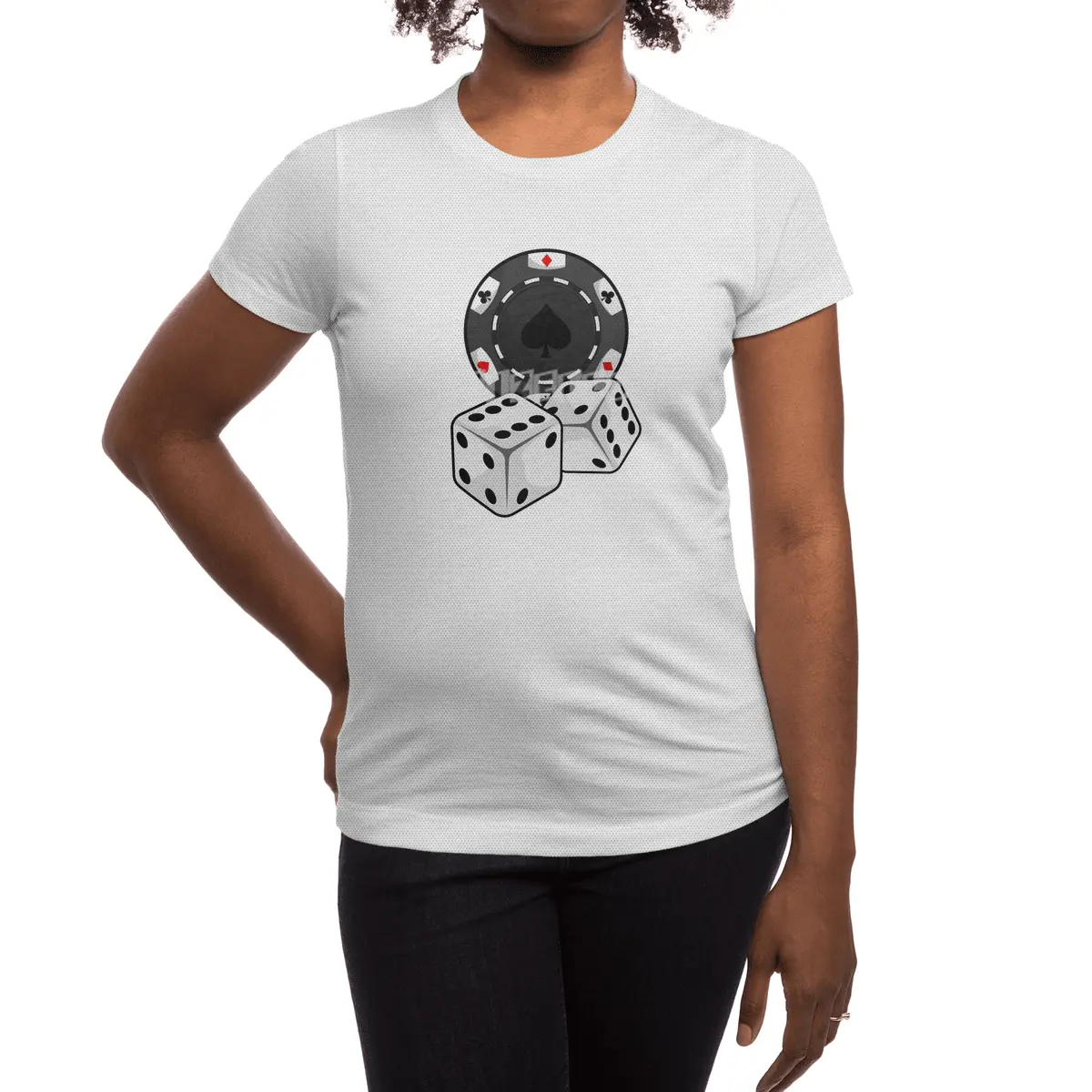 Chip & Dice for Poker Spor T-Shirt