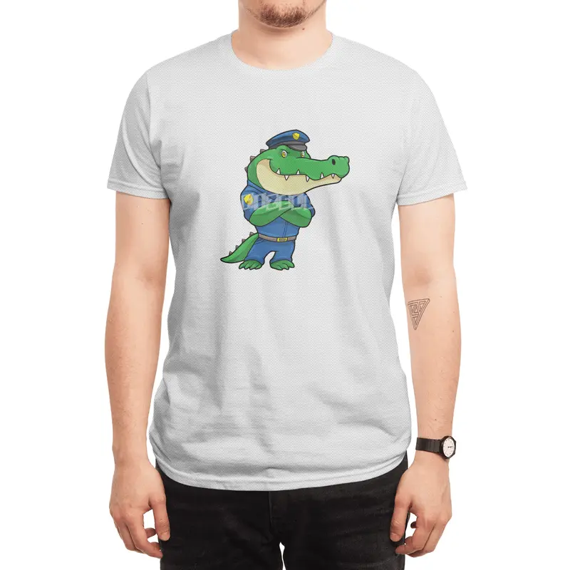Crocodile as Police officer with Police uniform Spor T-Shirt