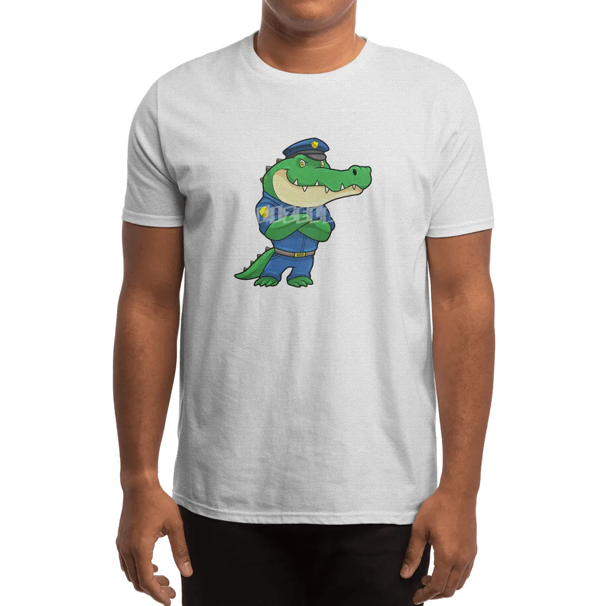 Crocodile as Police officer with Police uniform Spor T-Shirt