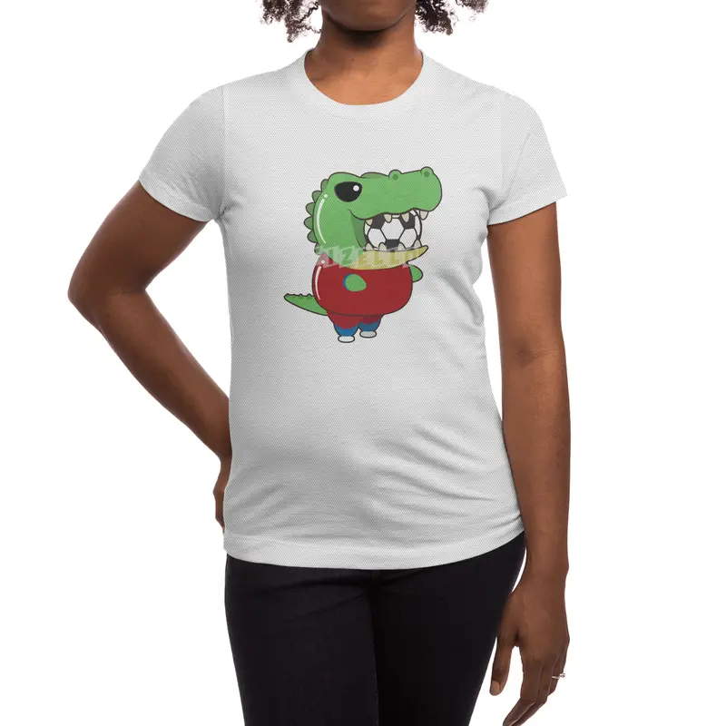 Crocodile as Soccer player with Soccer ball Spor T-Shirt