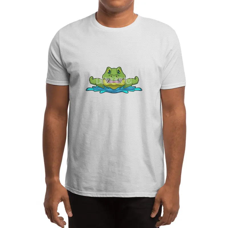 Crocodile at Swimming in Water Spor T-Shirt