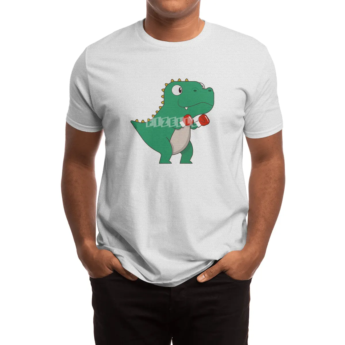 Dinosaur at Boxing with Boxing gloves Spor T-Shirt