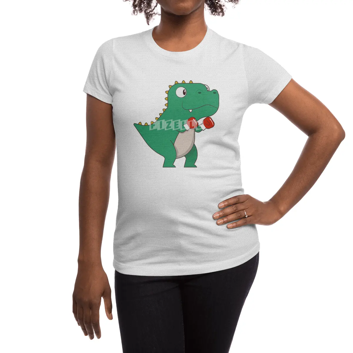 Dinosaur at Boxing with Boxing gloves Spor T-Shirt