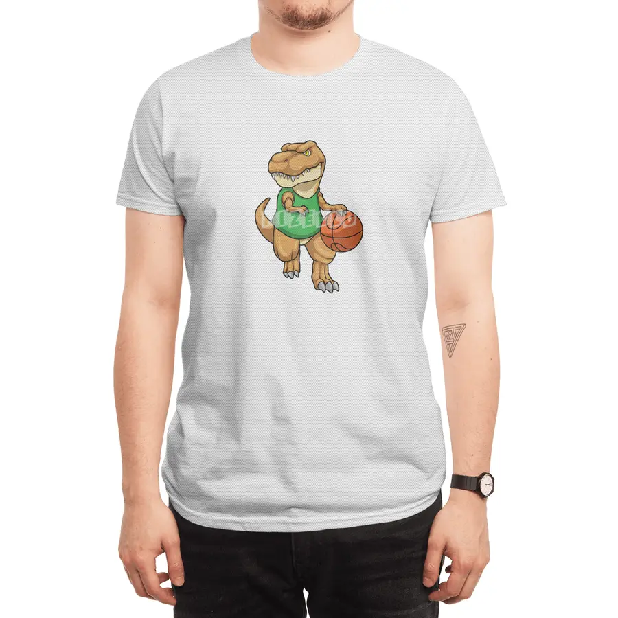 Dinosaur at Sports with Basketball Spor T-Shirt