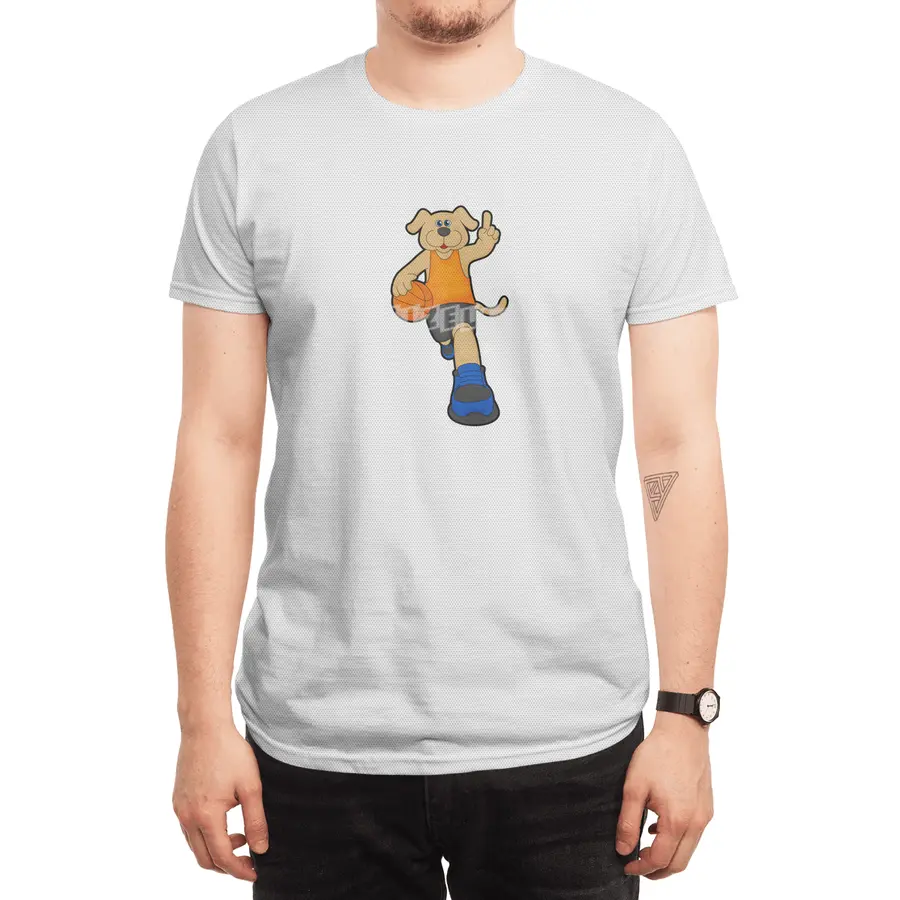 Dog as Basketball player with Basketball Spor T-Shirt