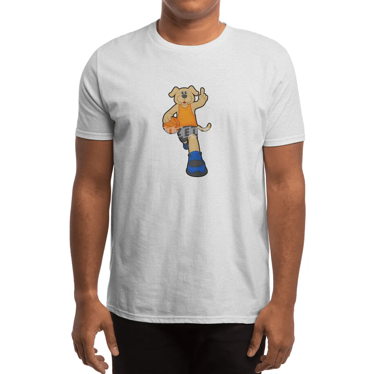 Dog as Basketball player with Basketball Spor T-Shirt