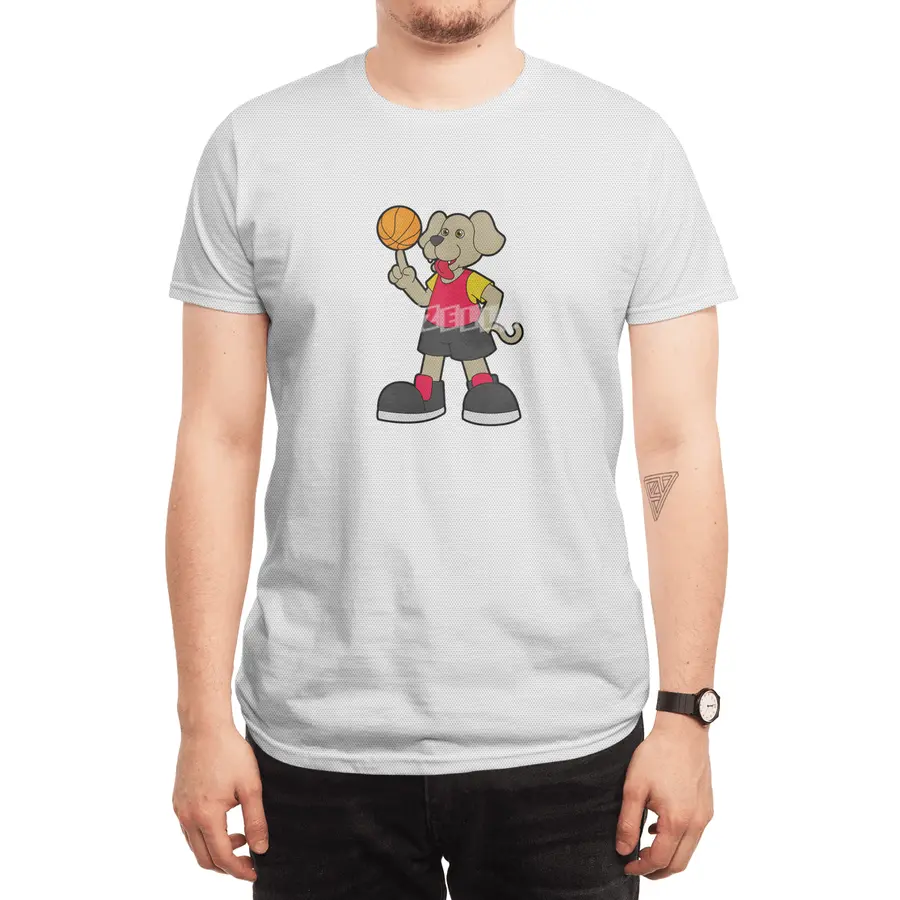 Dog as Basketball player with Basketball Spor T-Shirt