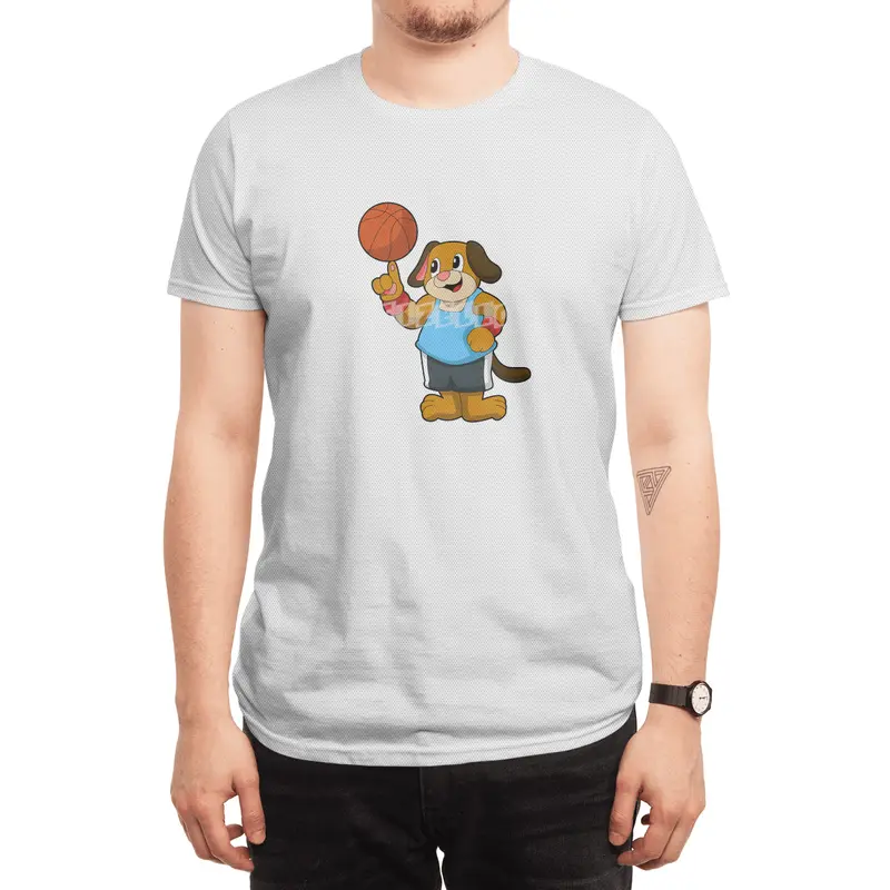 Dog as Basketball player with Basketball Spor T-Shirt