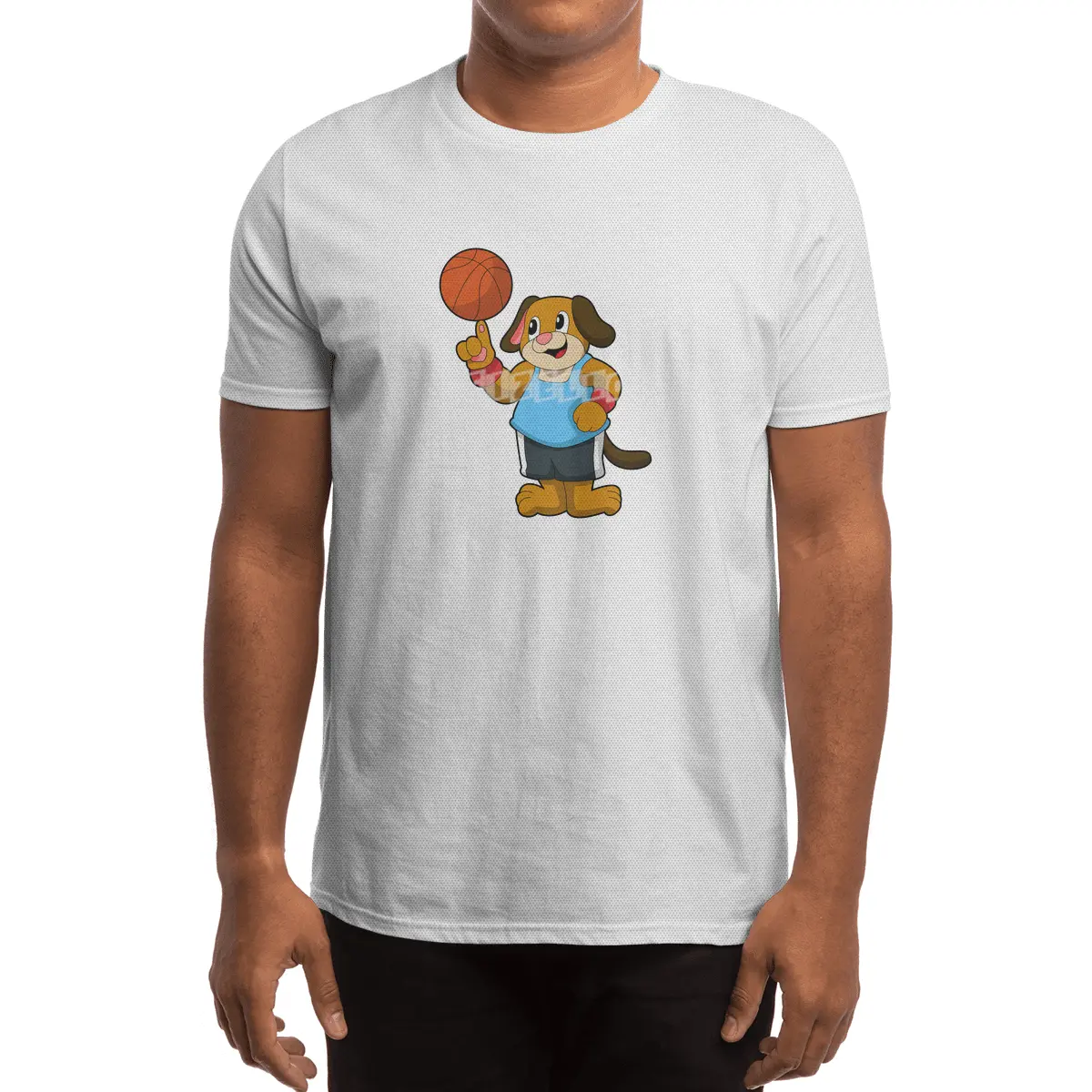 Dog as Basketball player with Basketball Spor T-Shirt