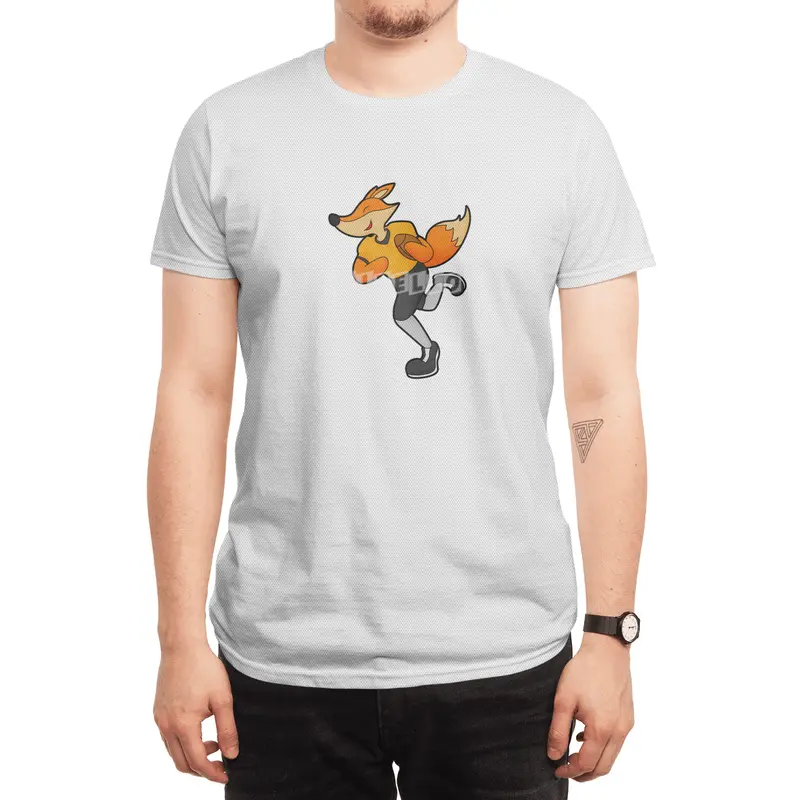 Fox as Football player with Football Spor T-Shirt