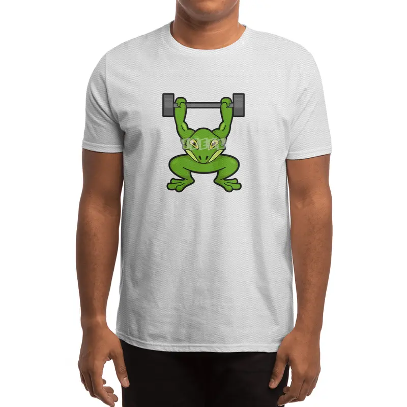 Frog at Bodybuilding with Barbell Spor T-Shirt
