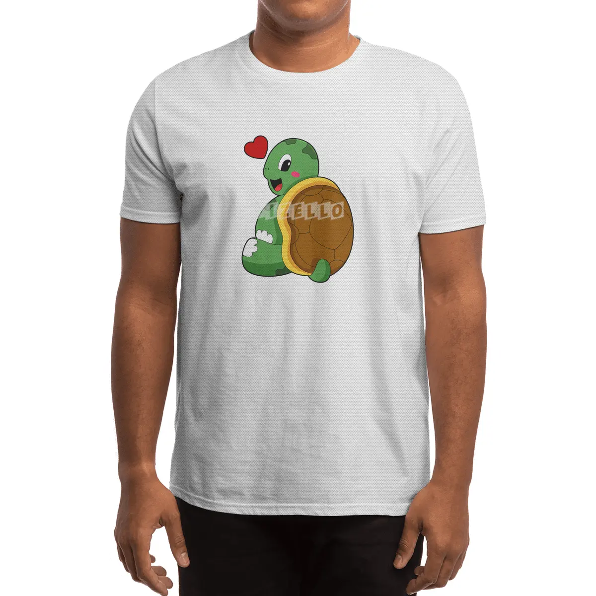 Turtle with Heart Spor T-Shirt