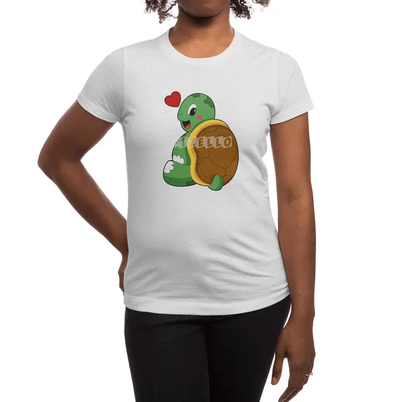 Turtle with Heart Spor T-Shirt