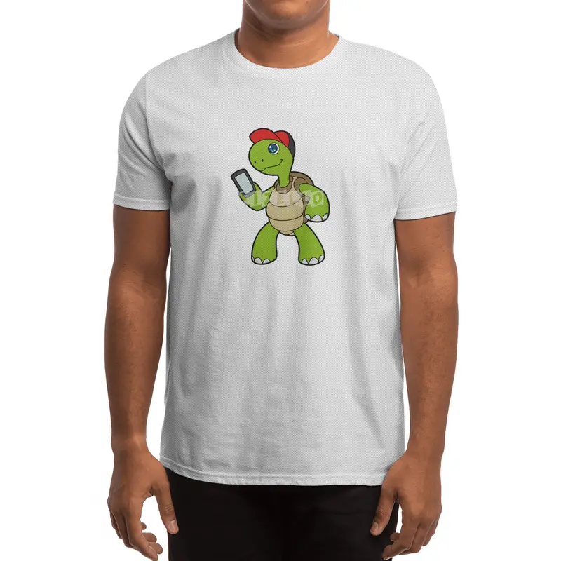 Turtle with Phone & Hat Spor T-Shirt