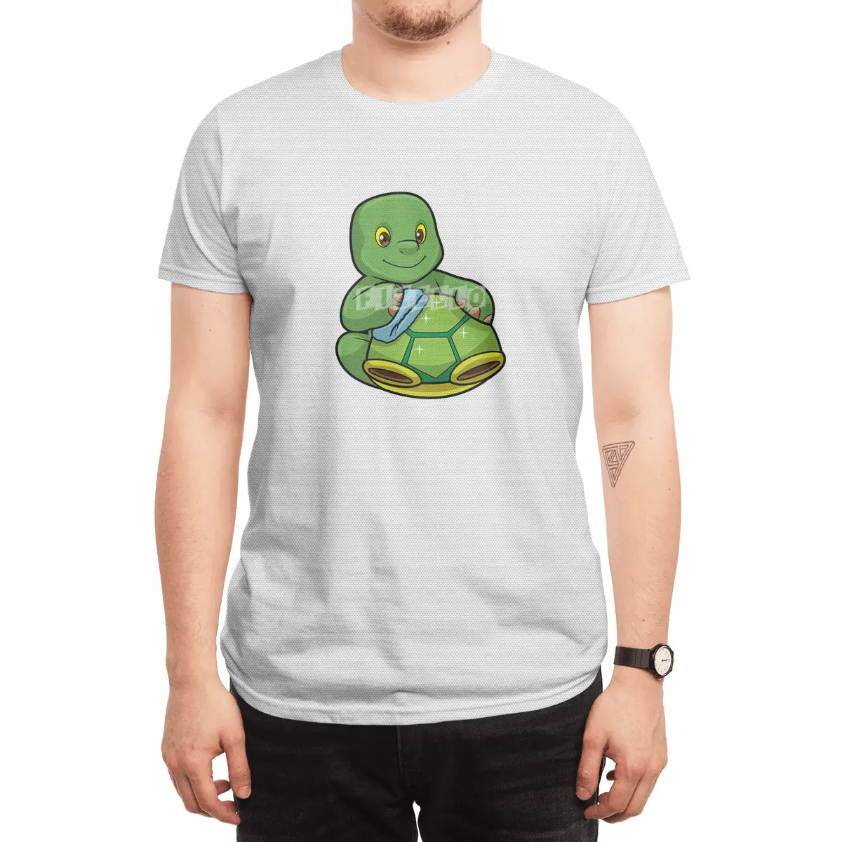 Turtle with Shell & Cleaning rag Spor T-Shirt