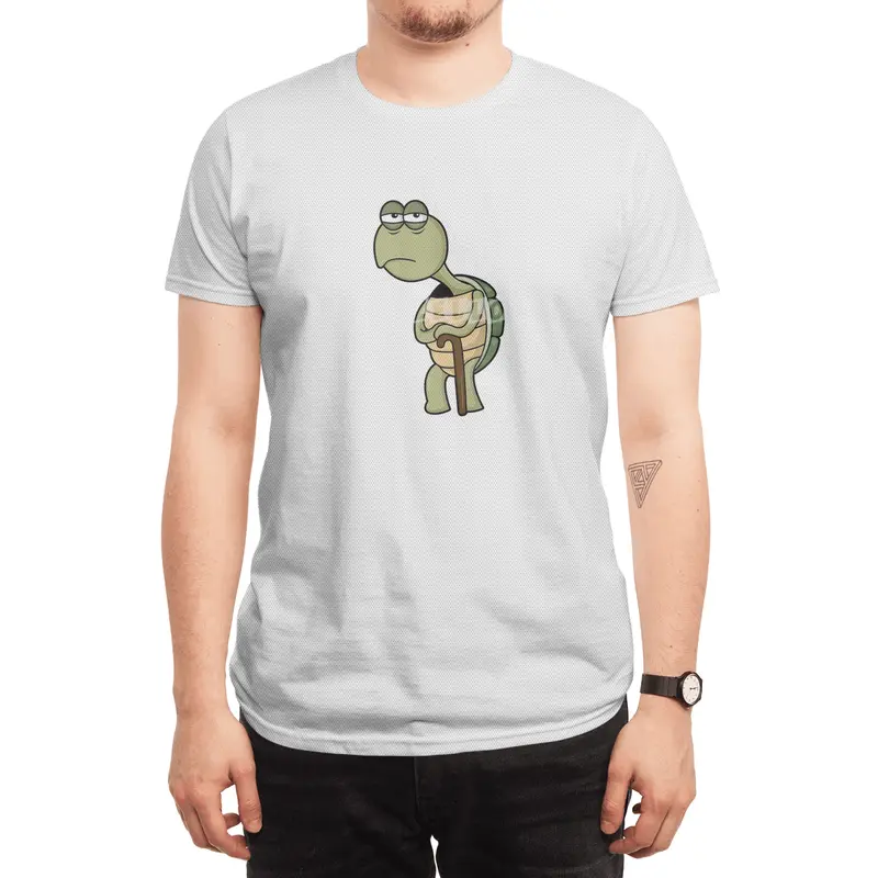 Turtle with Shell & Walking stick Spor T-Shirt