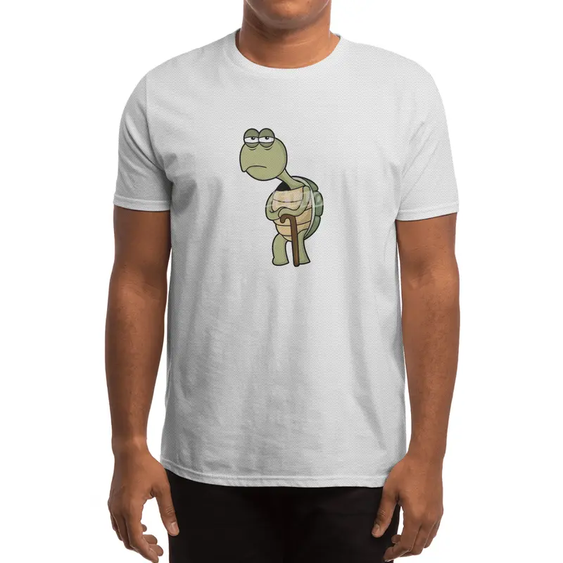 Turtle with Shell & Walking stick Spor T-Shirt