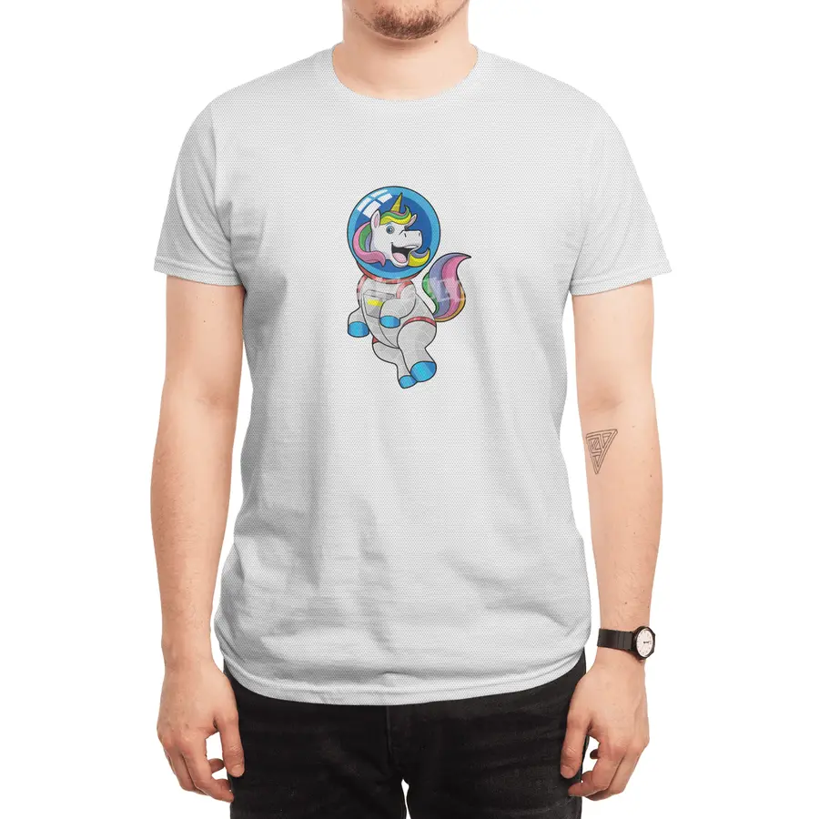 Unicorn as Astronaut in Space Spor T-Shirt