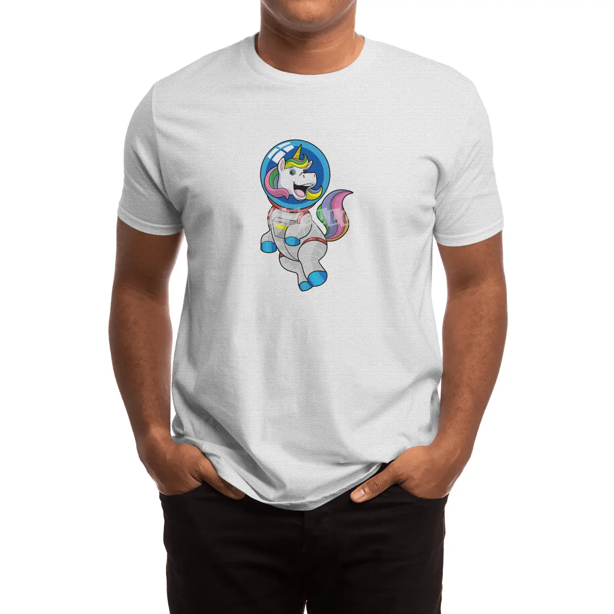 Unicorn as Astronaut in Space Spor T-Shirt