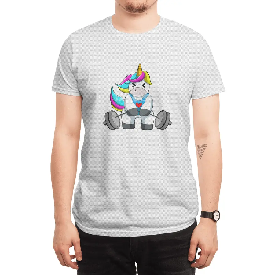 Unicorn at Strength training with Dumbbell Spor T-Shirt