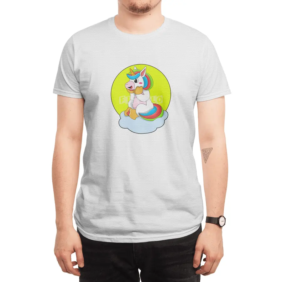Unicorn with Cloud & Sun Spor T-Shirt
