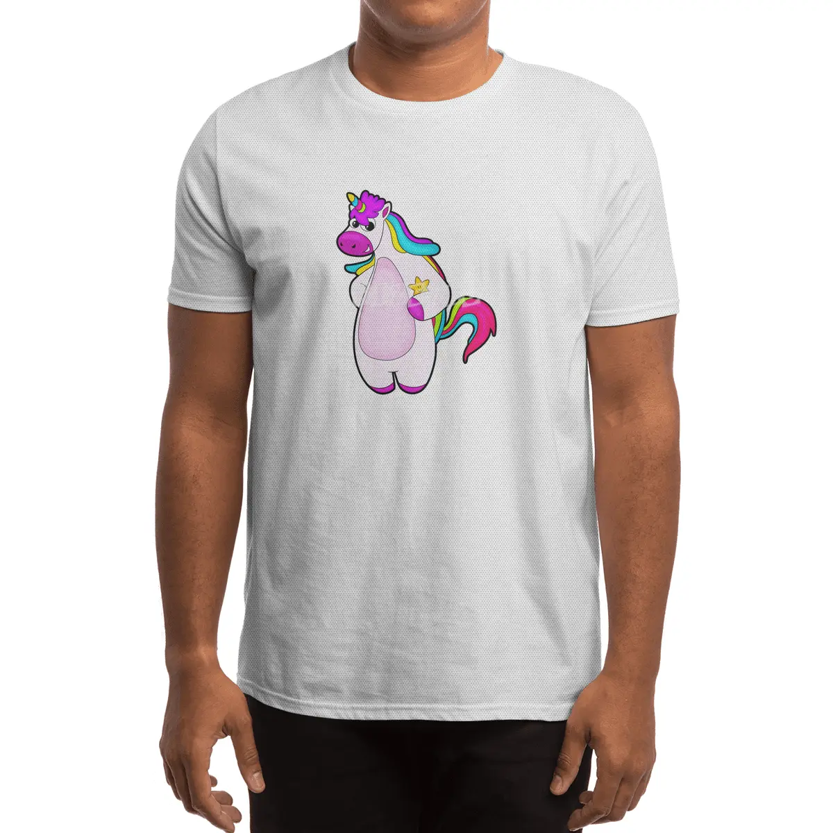 Unicorn with Star Spor T-Shirt