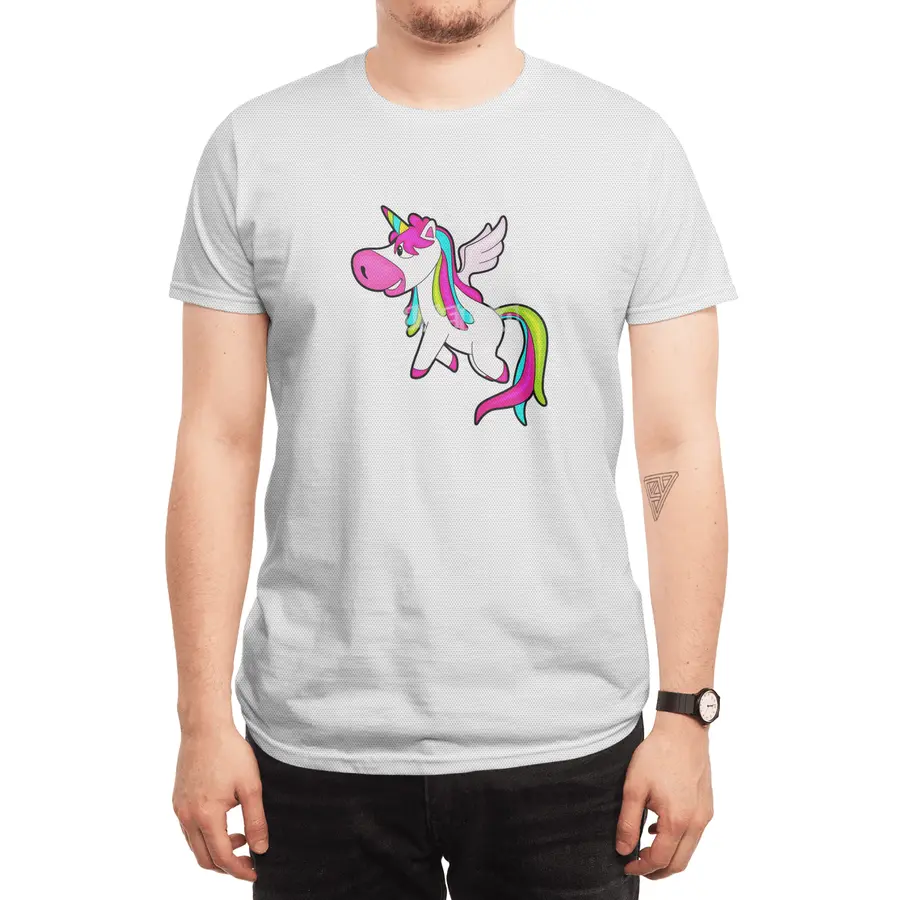 Unicorn with Wings Spor T-Shirt