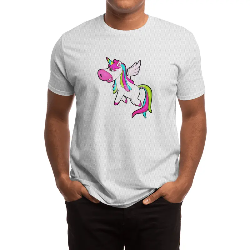 Unicorn with Wings Spor T-Shirt