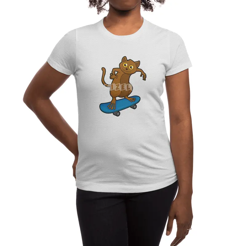 Tarsier as Skater with Skateboard Spor T-Shirt