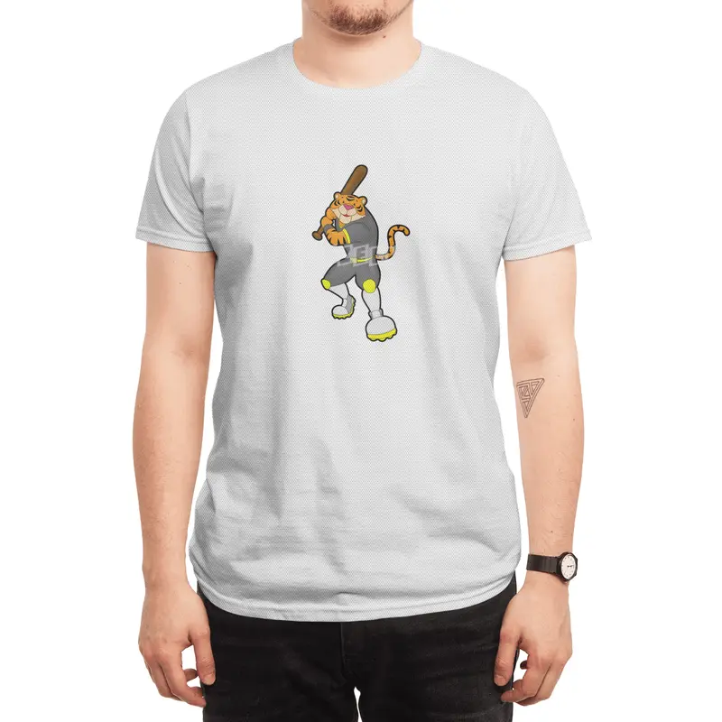 Tiger as Baseball player with Baseball bat Spor T-Shirt