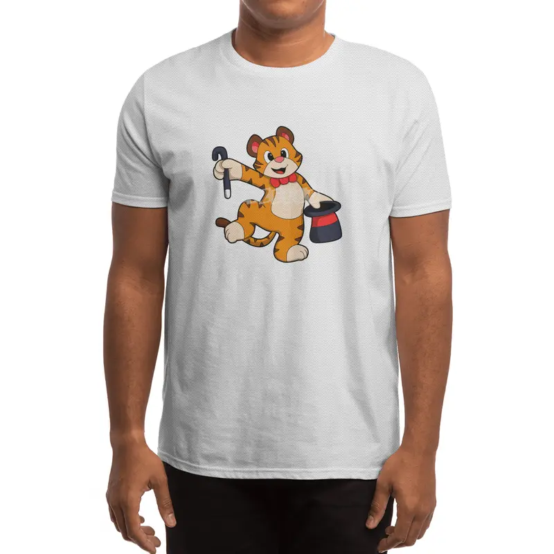 Tiger as Gentleman with Hat Spor T-Shirt